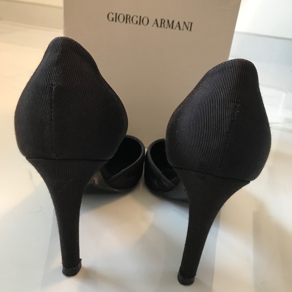 Giorgio Armani Pumps, High Heels, US 7.5, Dark Brown, Made in Italy $1095 SALE - Picture 5 of 6